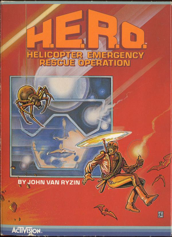 H.E.R.O. (1984) (Activision) Box Scan - Front